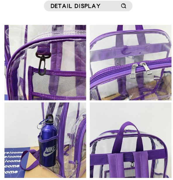 Large Capacity Waterproof Transparent Backpack