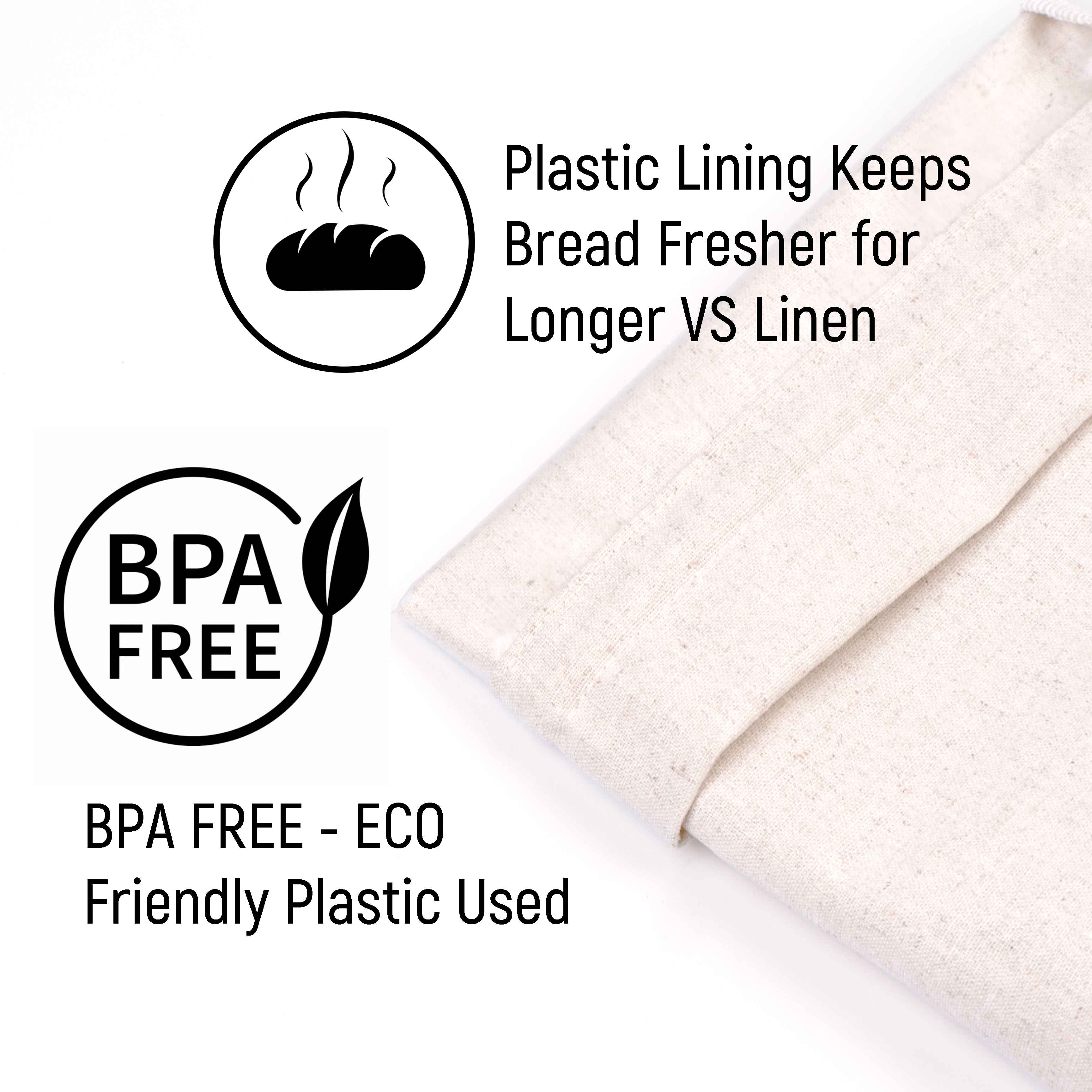 Custom Logo Bread Drawstring Bag
