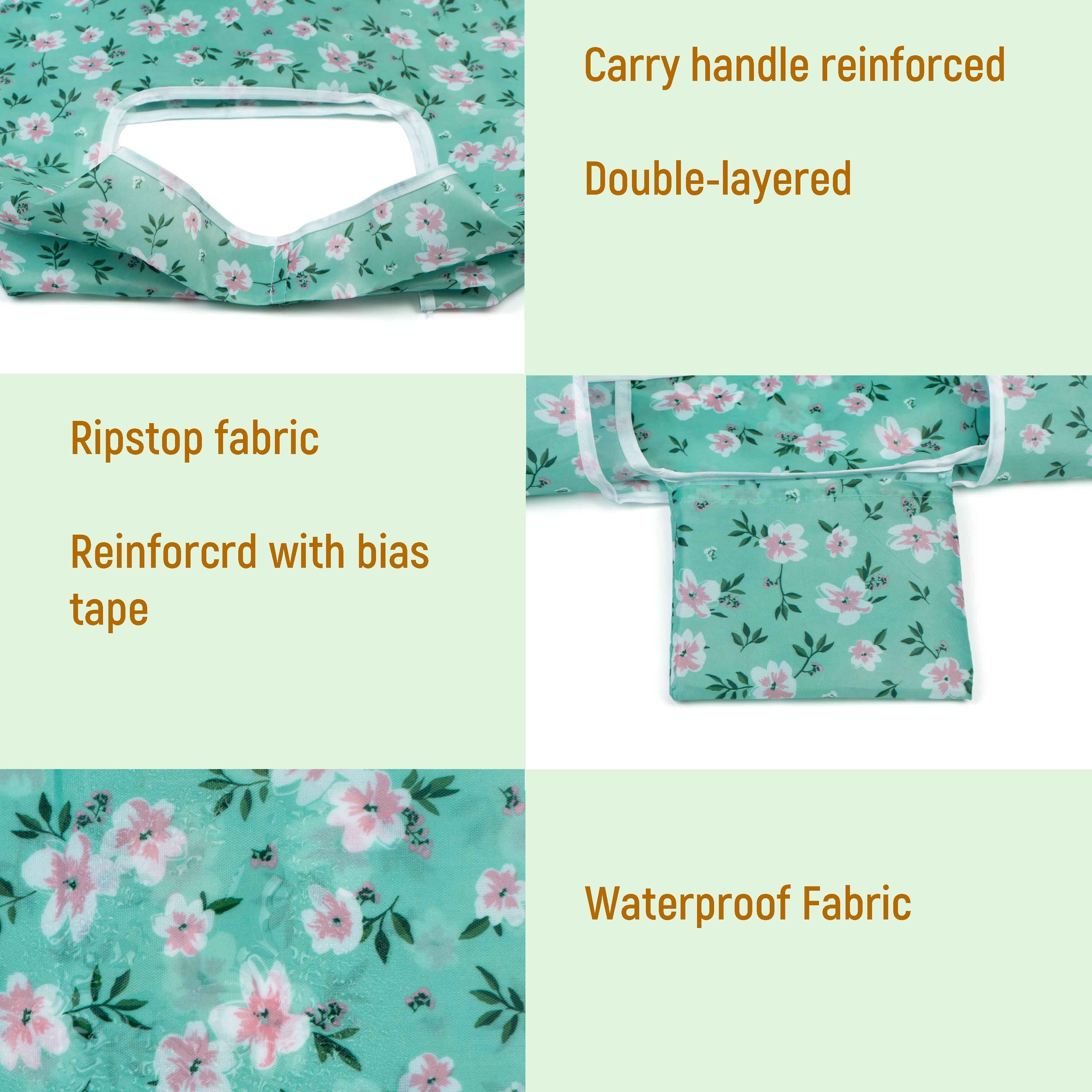 Custom reusable shopping bags folding
