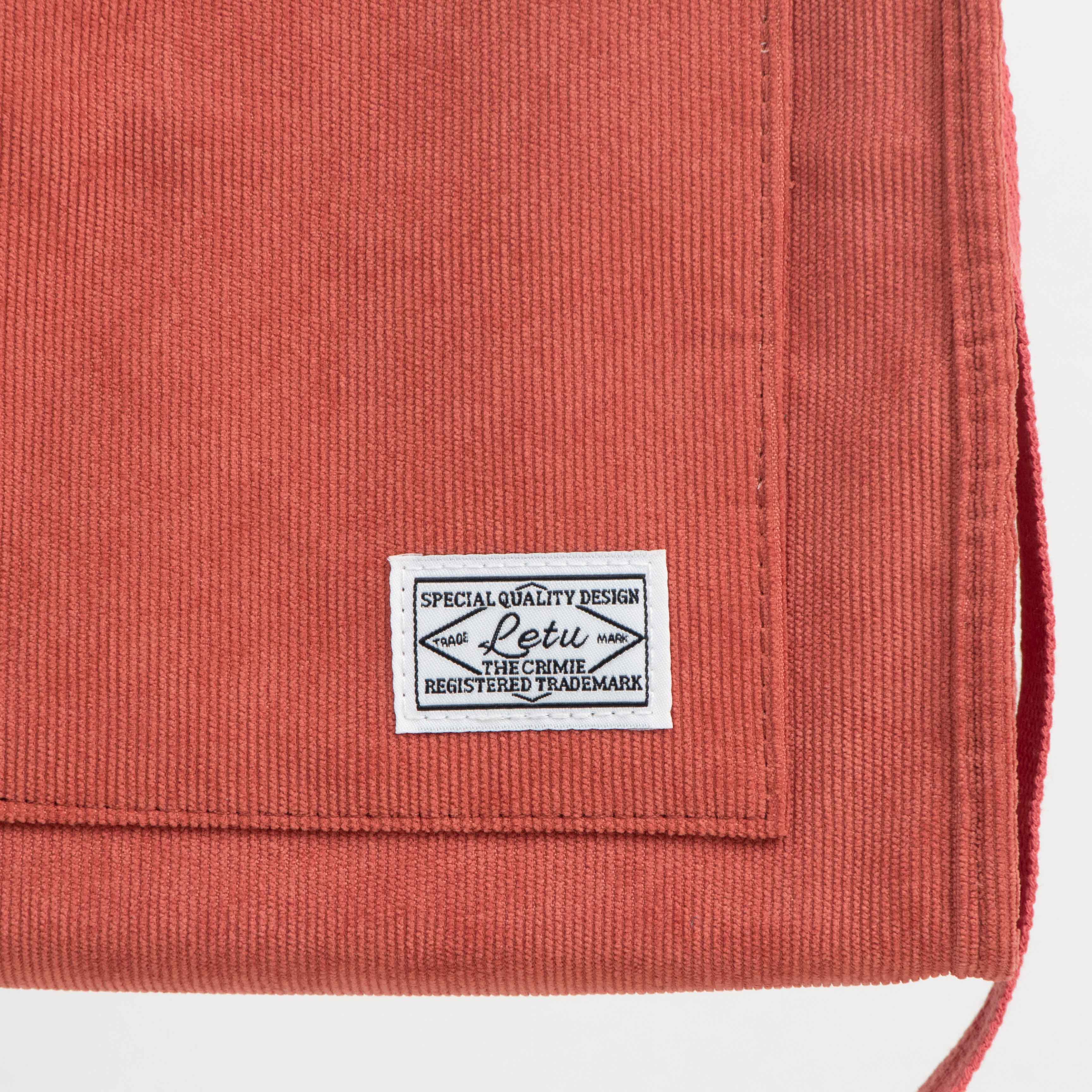 Corduroy Tote Bag Carrying A long Handle And Button