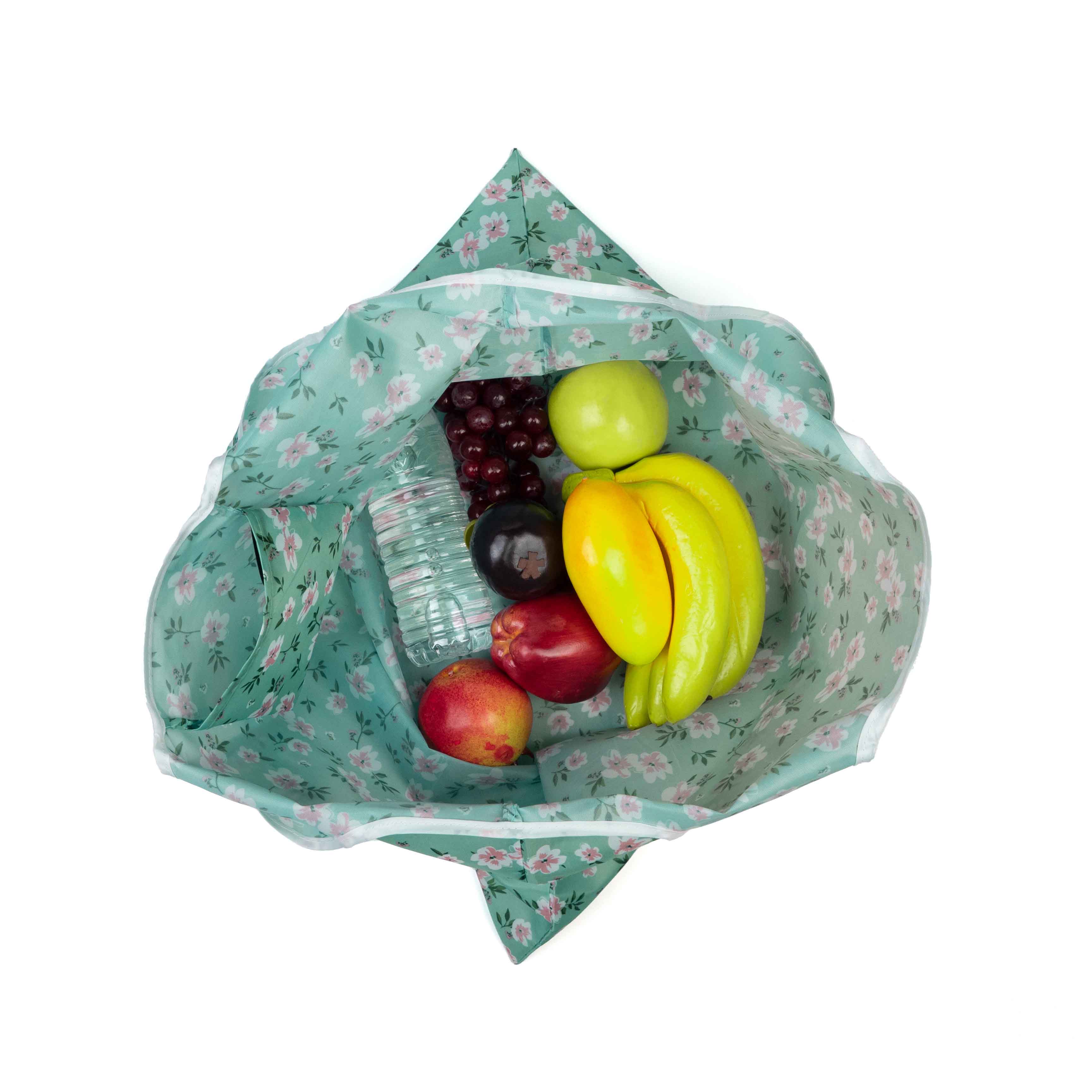 Custom reusable shopping bags folding