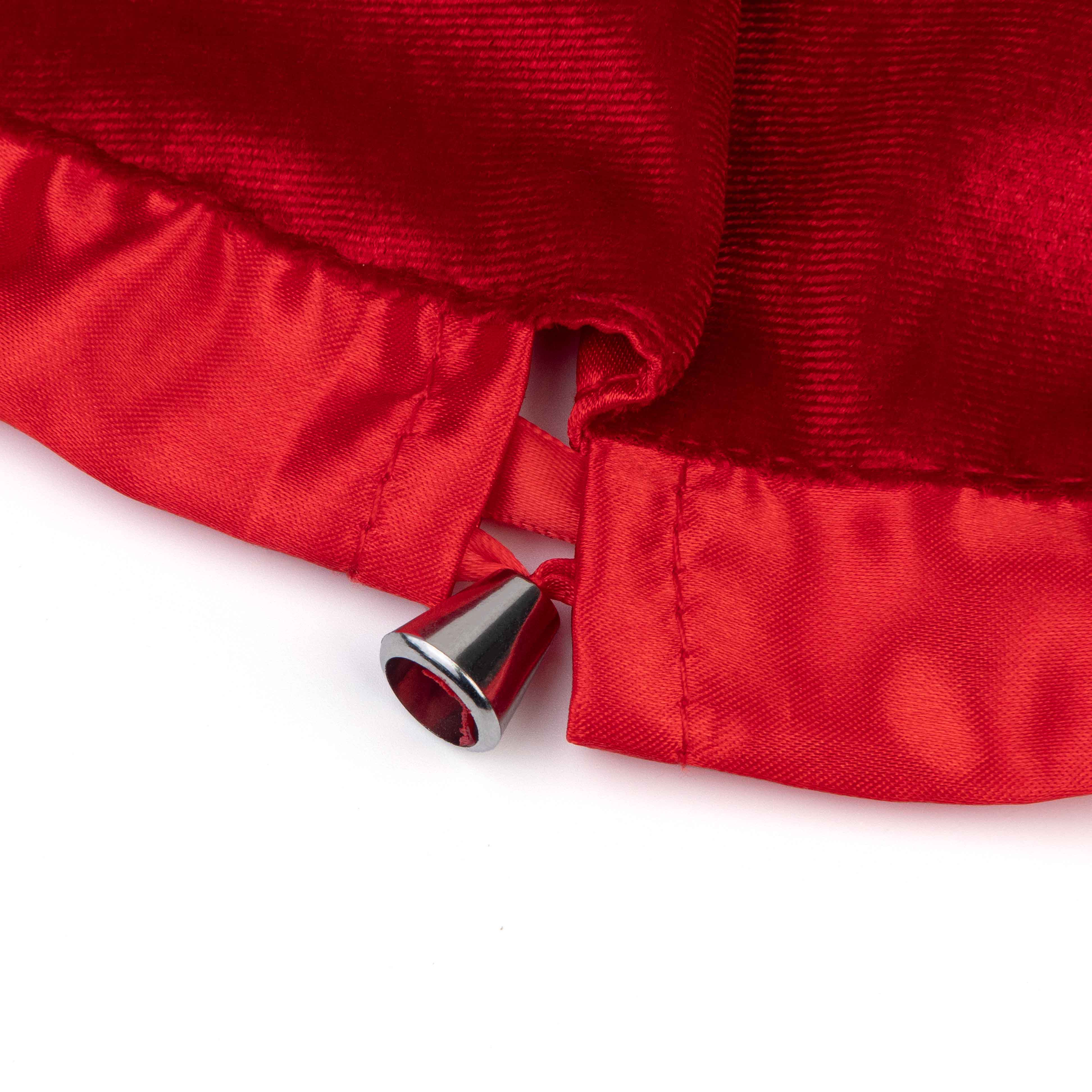 Velvet Red drawstring bag