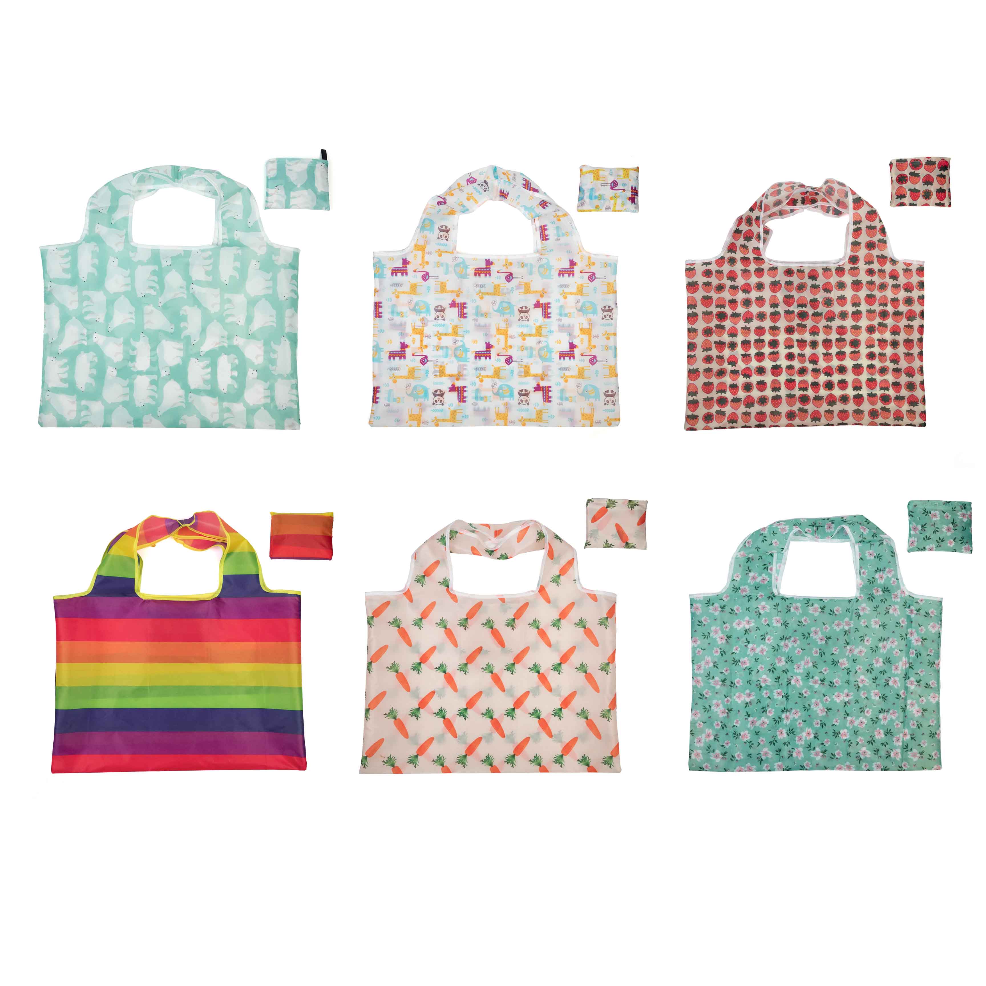 Custom reusable shopping bags folding
