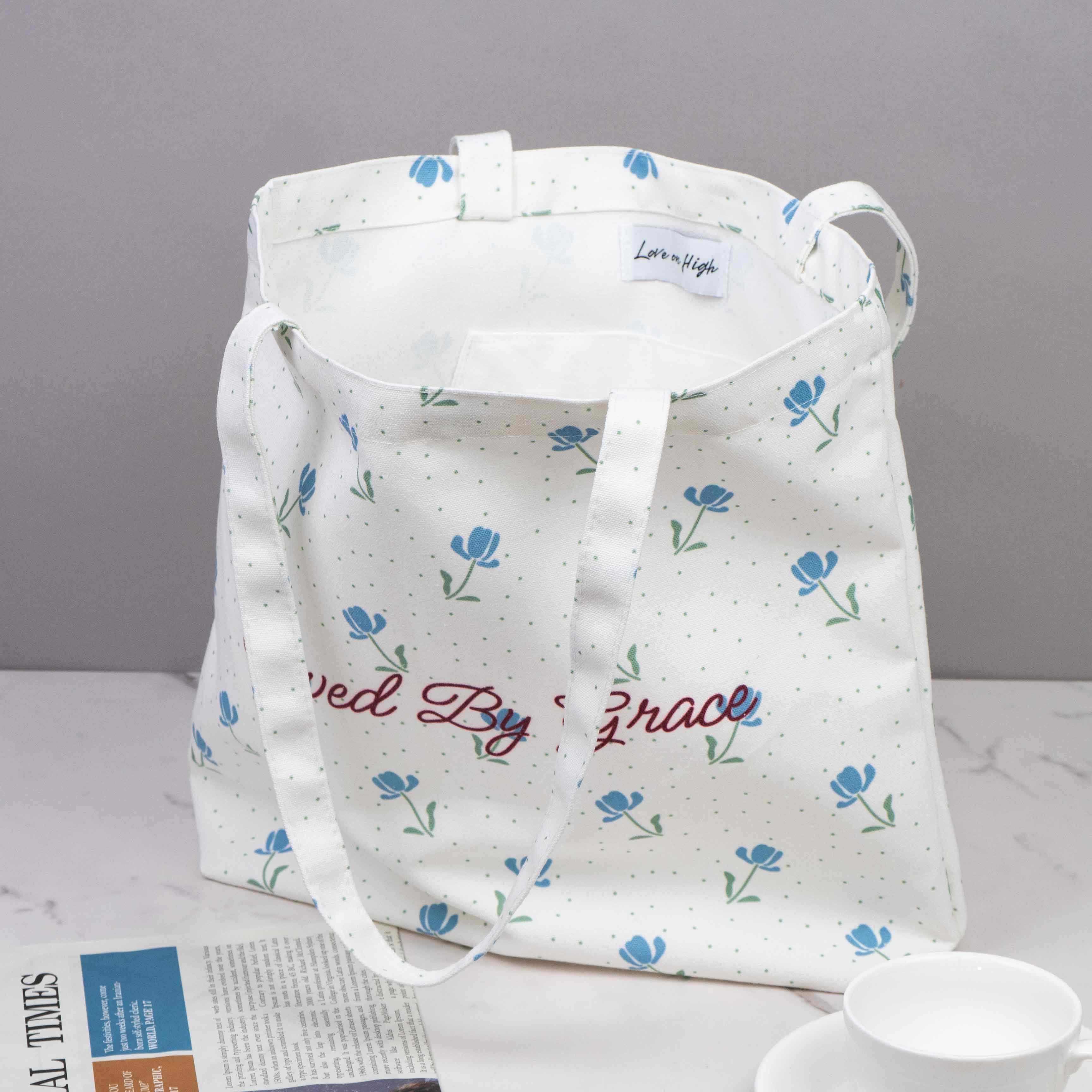 Floral tote bag 1 Floral tote bag 1