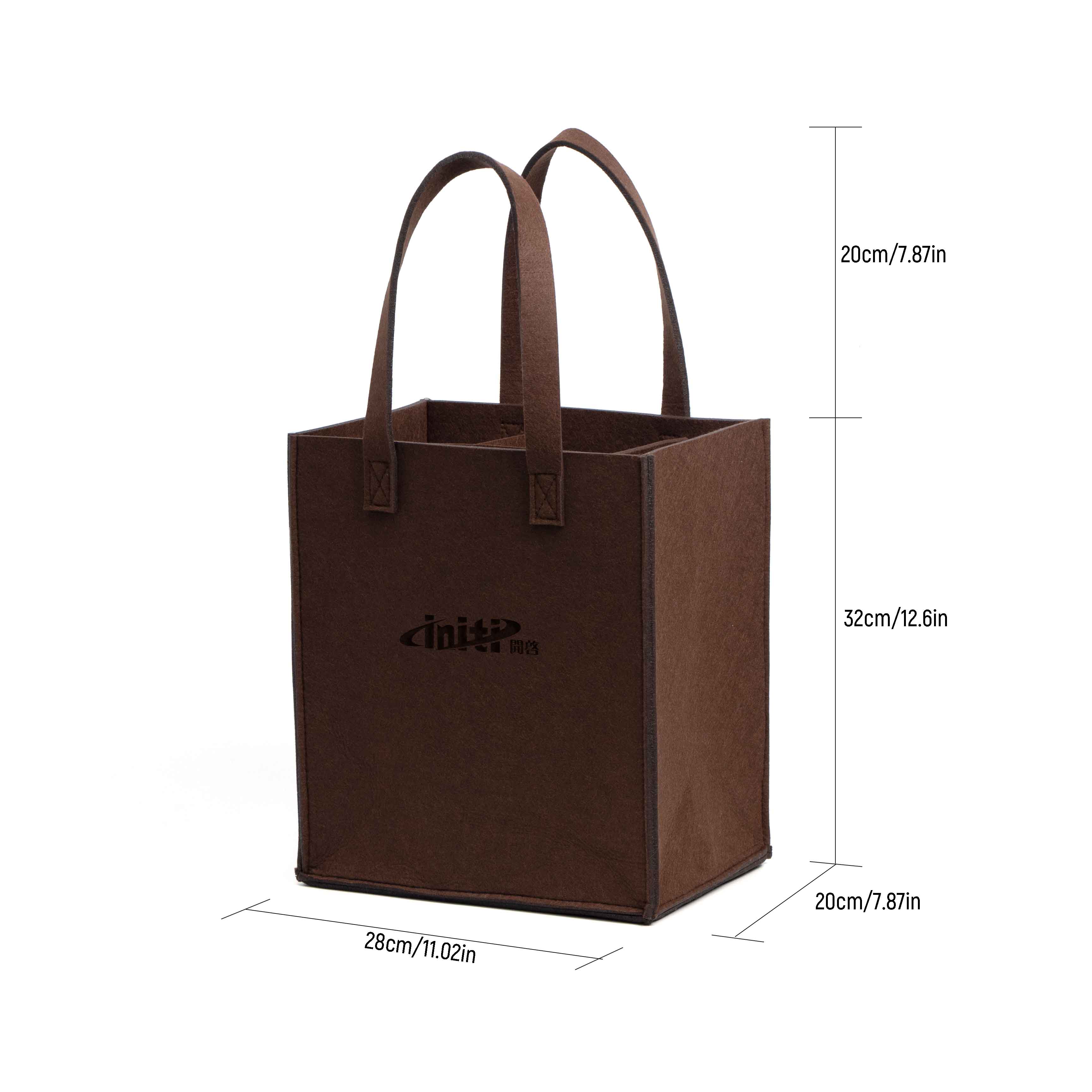 Custom wine tote bag