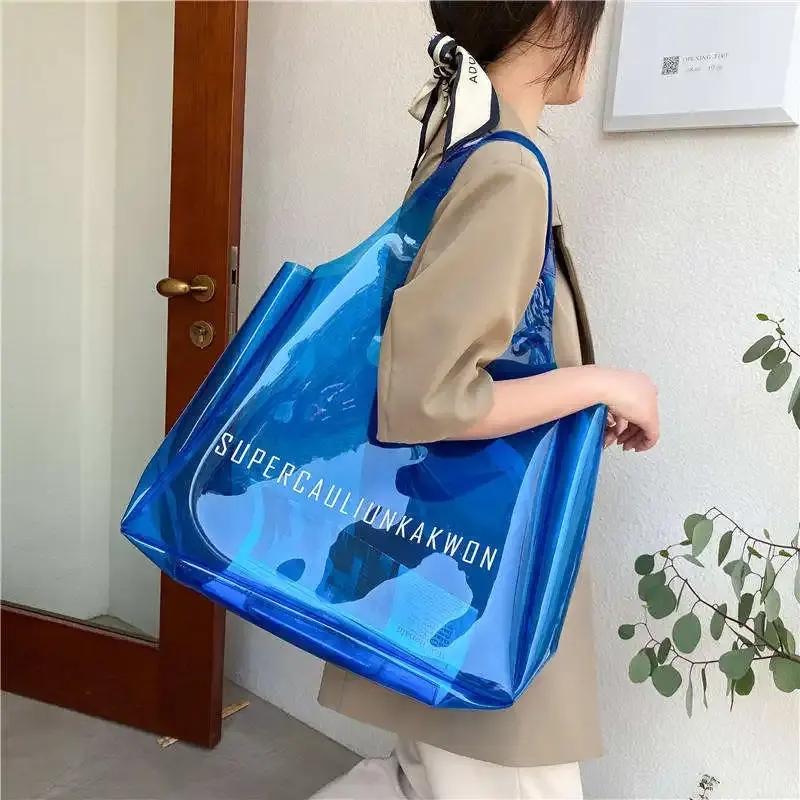 Transparent Clear Jelly Pvc Tote Bag