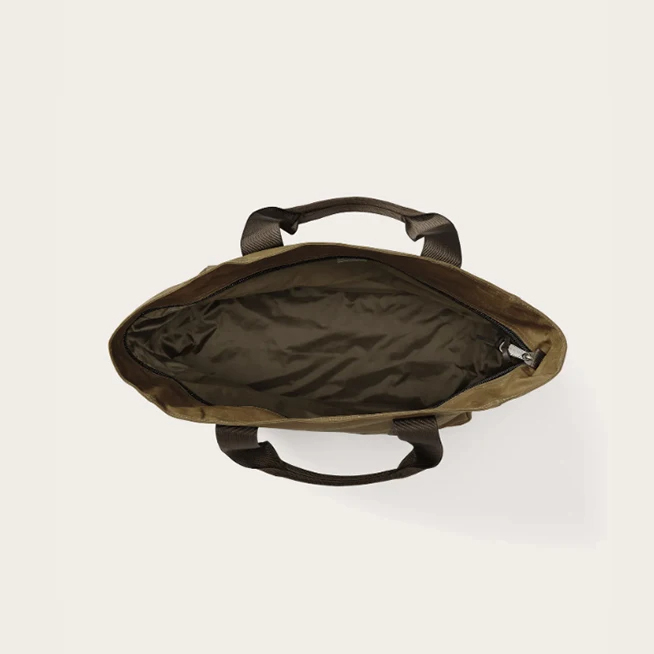 Waxed canvas tote bag