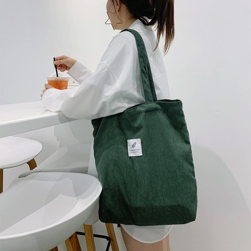 Corduroy Tote Shoulder Bags