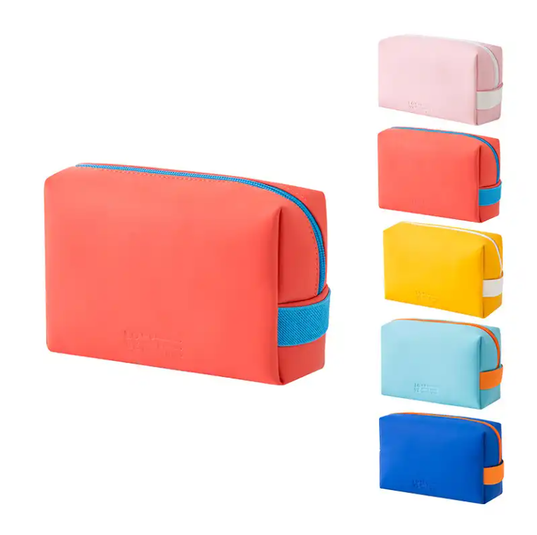 China Portable Zipper Pu Cosmetic Bag For Sale