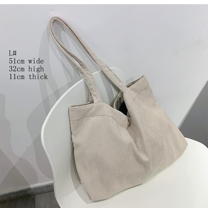 Corduroy Tote Shoulder Bags