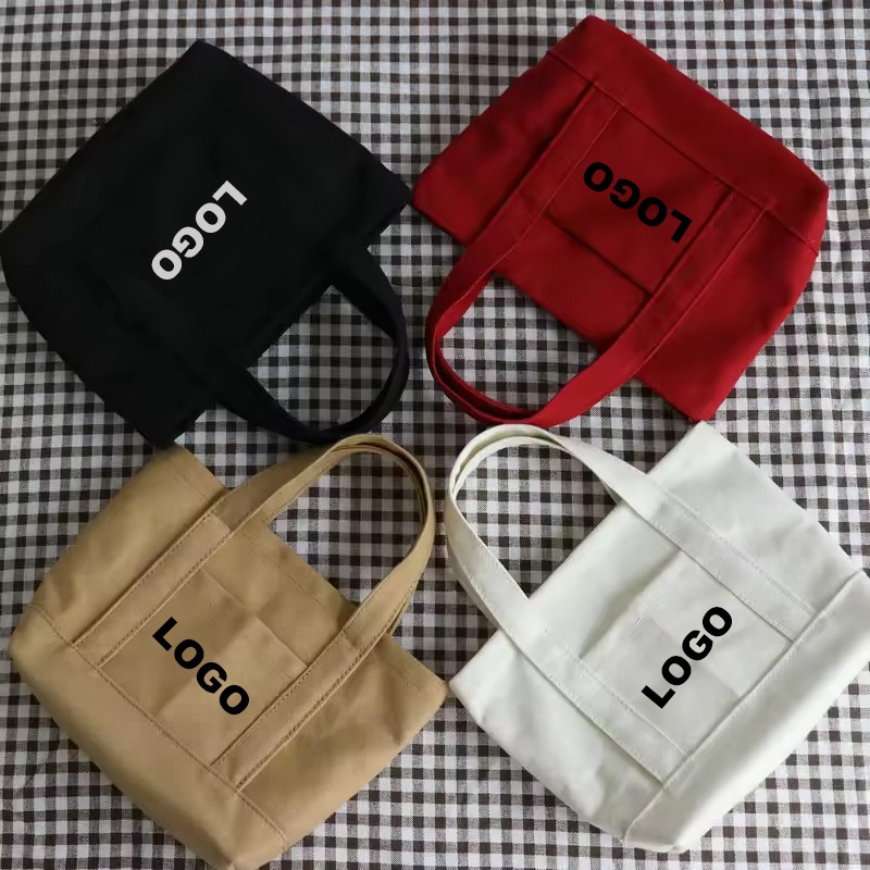 Small canvas tote bag
