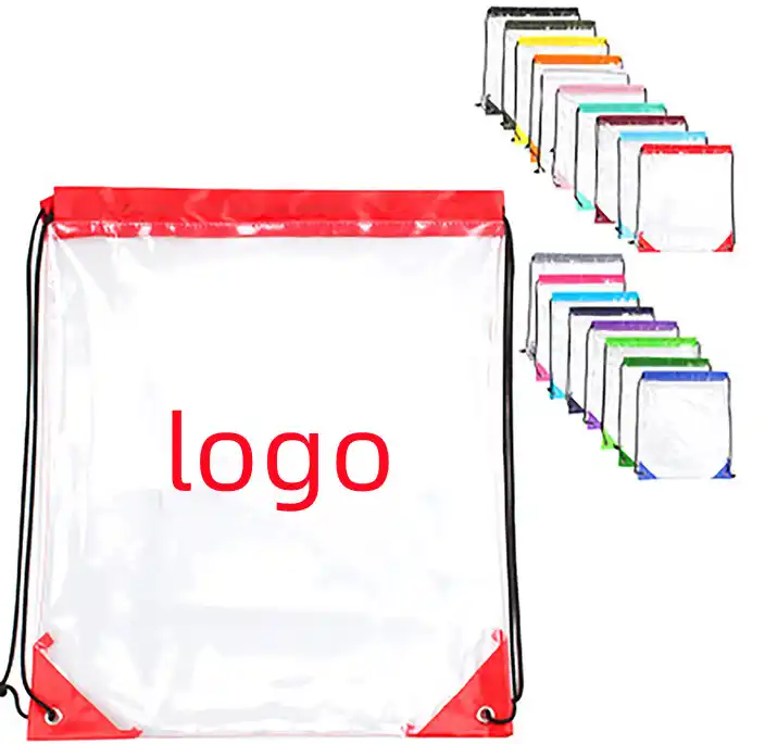 Transparent Pvc Clear Drawstring Bag Custom Logo | Hangzhou Initi Imp ...