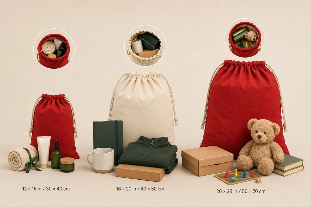 Santa Sack Size Guide 2 Santa Sack Size Guide 2